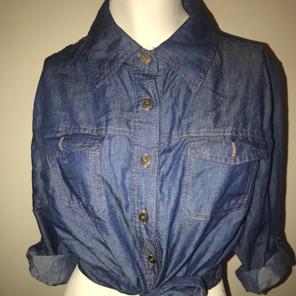 Denim Crop Top